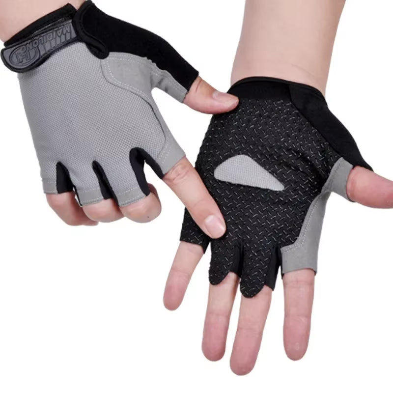 Gym Gloves Women Men Weightlifting Dumbbell Fitness Sport Training Exercise Gloves Non Slip Breathable Fingerless Cycling Gloves