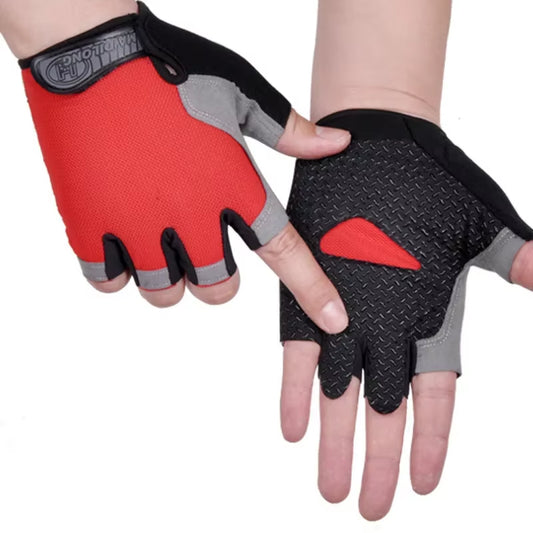 Gym Gloves Women Men Weightlifting Dumbbell Fitness Sport Training Exercise Gloves Non Slip Breathable Fingerless Cycling Gloves